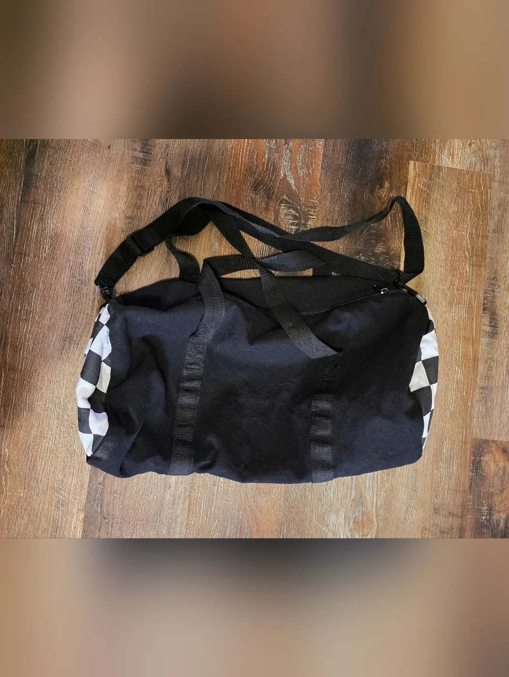 Vans Checkered Black Duffel Bag - Picture 3 of 4